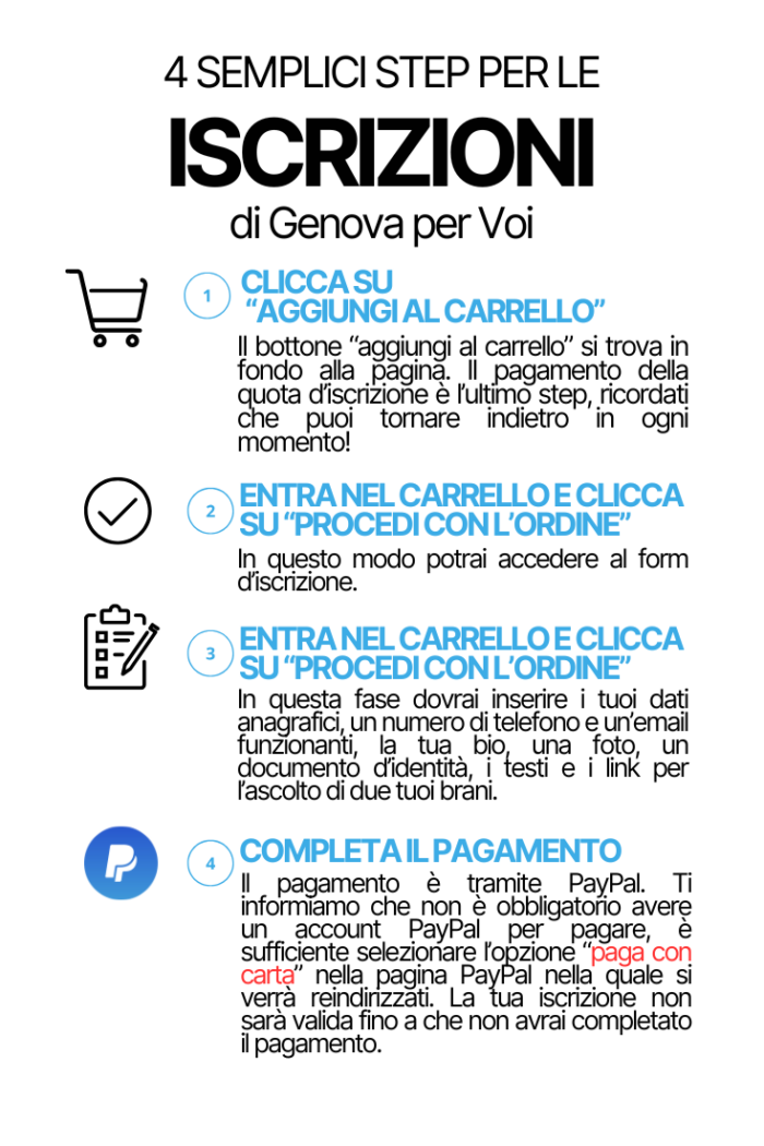 Iscrizione Genova per Voi 2025